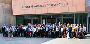 Les membres de l'association des directeurs  d'IUT réunis à Strasbourg. 